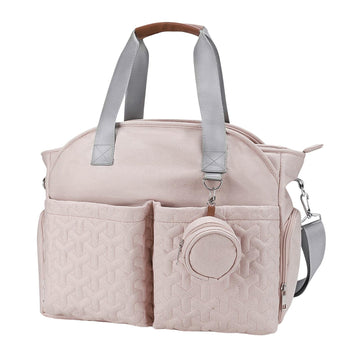 Nappy Changing Bag Handbag mom bag Large Capacity Zipper Closure Durable Light Pink|Baby |Strollers & Accessories |Organizers & 