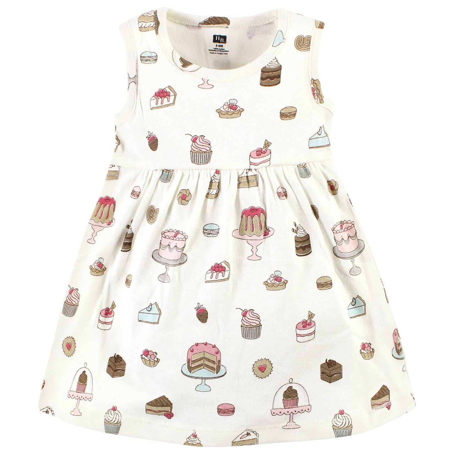 Hudson Baby Baby Girls Hudson Infant And Toddler Girl Cotton Cardigan Set, Sweet Bakery Casual Dress, Sweet Bakery, 3-4T Us