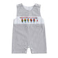 BemeyourBBs Newborn Baby Boy Romper Sleeveless Jumpsuit One Piece Outfit Overall Summer Clothes (Plaid Fishing Gray, 0-3 Months)