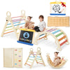 Saryocy Pikler Triangle Set For Kids, 8 In 1 Colorful Montessori Large Climbing Toys For Toddlers 1-6 Inside With Arch, Ramp And