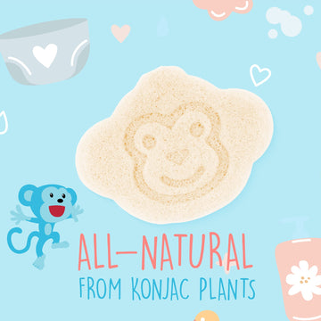 Impresa [9 Pack] Konjac Baby Bath Sponge Set For Sensitive Skin - For Safe And Natural Infant Bath Time - Baby Sponge For Bathin