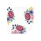 Hudson Baby Unisex Baby Flannel Washcloths, Blush Navy Floral 12Pk, One Size