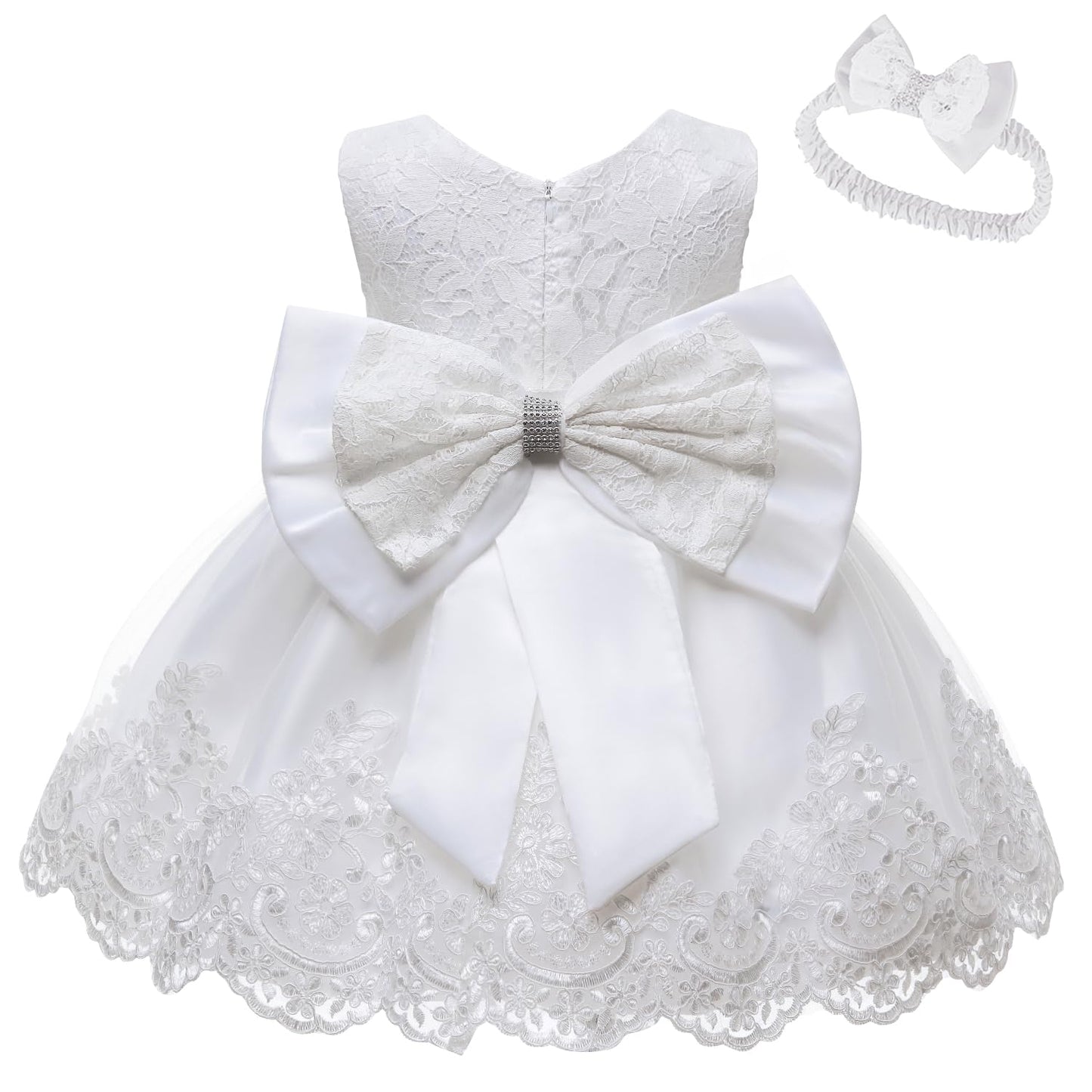 Girls Toddler Lace Dress Elegant Embroidery Wedding Party Flower Bridesmaid Dresses Up 3-4T