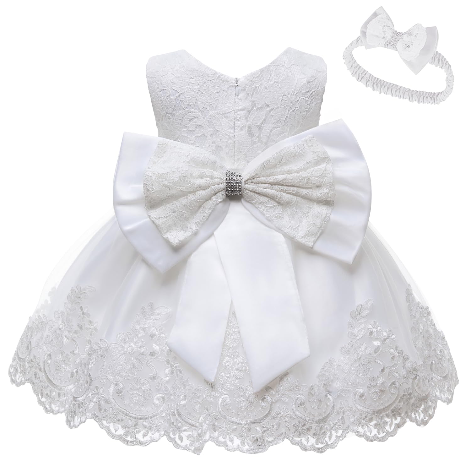 Girls Toddler Lace Dress Elegant Embroidery Wedding Party Flower Bridesmaid Dresses Up 3-4T