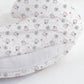 Nursing Pillow, Breast Feeding Pillows For Mom, Pink Calf Soft Cover With Breathable Filling, Feeding Support Pillow For 0-12 Mo