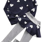 Bomdeals Adorable Cute Toddler Baby Girls Clothes Set,Long Sleeve T-Shirt +Pants Outfit(Age(5T), Navy)