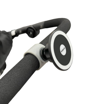Magnetic Phone Holder for Stroller, Stationary Bike (Compatible with Peloton), Shopping Cart. Compatible with MagSafe. Stable & 