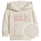GAP baby girls Logo Pullover Hoodie Sweatshirt, Heather Grey, 5T US