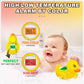 Pircaath Baby Bath Thermometer Newborn, Bpa-Free Safety Digital Bath Tub Thermometer With Temperature Alarm & Backlit Display, D