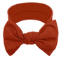 Babygiz Baby Girl Headbands-Infant,Toddler Cotton Handmade Hairbands With Bows Child Hair Accessories (Rust)