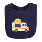 Hudson Baby Unisex Baby Cotton Bibs, Taco Truck, One Size
