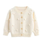 Simplee Kids Baby Sweater Valentine 'S Day Cardigan Embroidery Knit Coat For Winter Spring For 18-24 Months