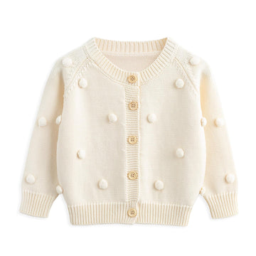 Simplee Kids Baby Sweater Valentine 'S Day Cardigan Embroidery Knit Coat For Winter Spring For 18-24 Months