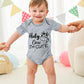 Unicomidea 3-6 Months Boys Bodysuit Funny Letter Print Outfit Holy Cow I'M Cute Baby Clothes Size 6M Romper Bodysuit