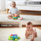 iPlay, iLearn Baby Musical Turtle Toy, Infant Crawling Toys Light Sound, Toddler Spanish English Bilingual Learning Educational,