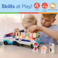 Melissa & Doug PAW Patrol Wooden ABC Block Truck (33 Pieces) - Sort And Stack Toys, Alphabet Blocks For Toddlers, Vehicle Toys F