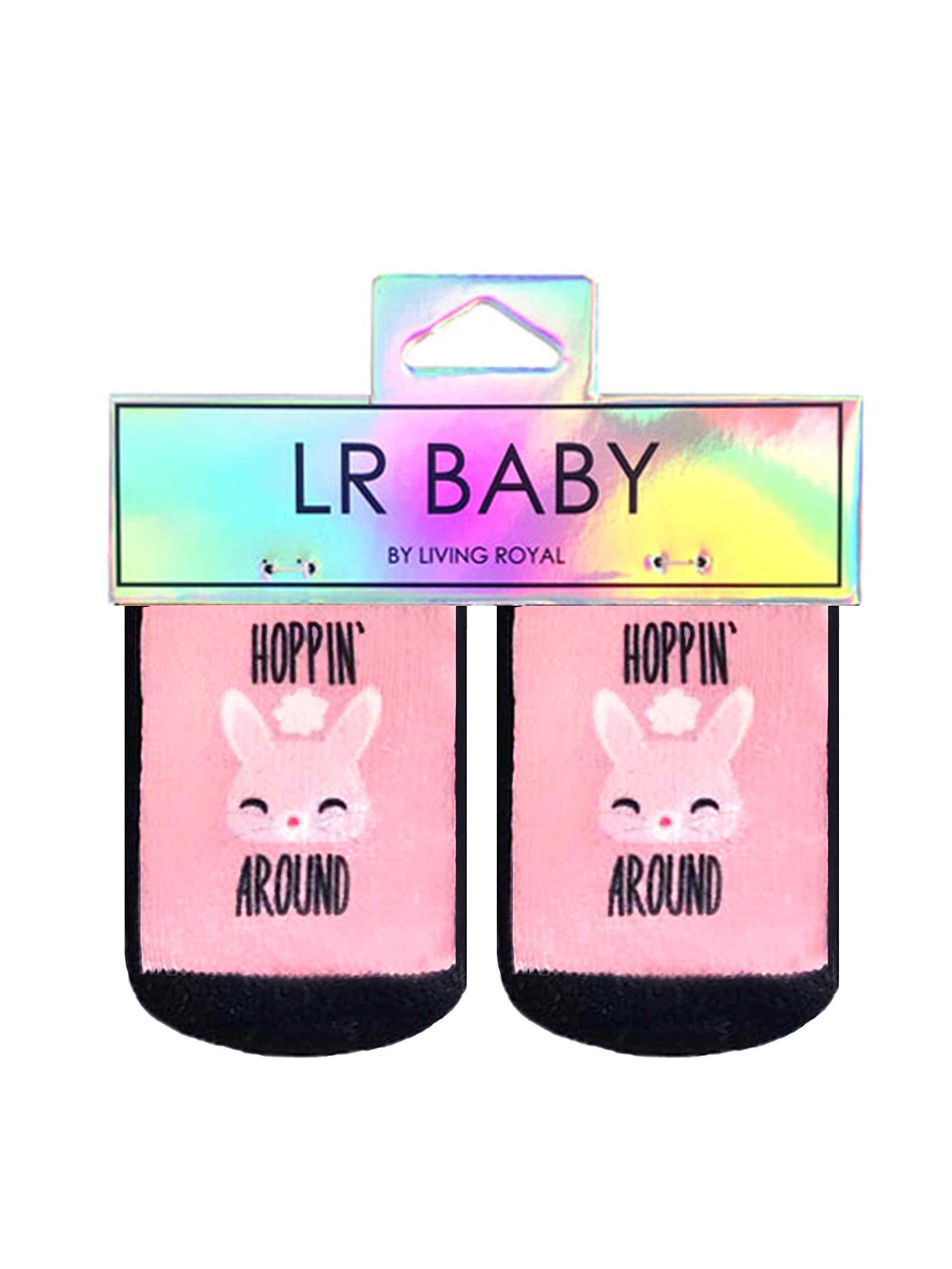 Living Royal Themed Baby Socks, 3D Print, Colorful & Durable, One Size Fits Most, Made In Usa, Hoppin Around Design