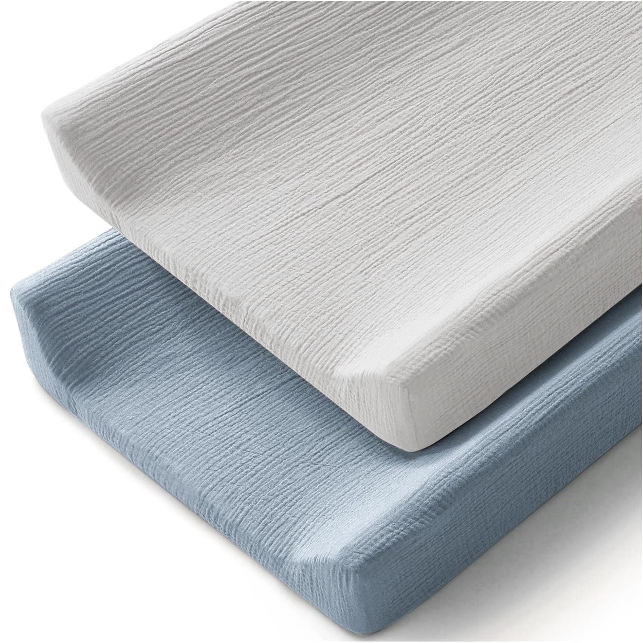 MairMore Changing Pad Cover for Neutral Baby Muslin Soft Cotton Diaper Changing Table Pad Cover Changing Pad Sheets for Girls an