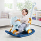 LLparty 4 in 1 Rocking Horse for Toddlers 1-3 Years Old, Baby Rocking Toy Fun Birthday Gift for 1+ Boys, Ride on Toy with Detach