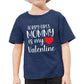 Valentine'S Day Shirts Toddler Boys Valentine T-Shirt Mommy Is My Valentine Tshirt Graphic Tee Tops Blue