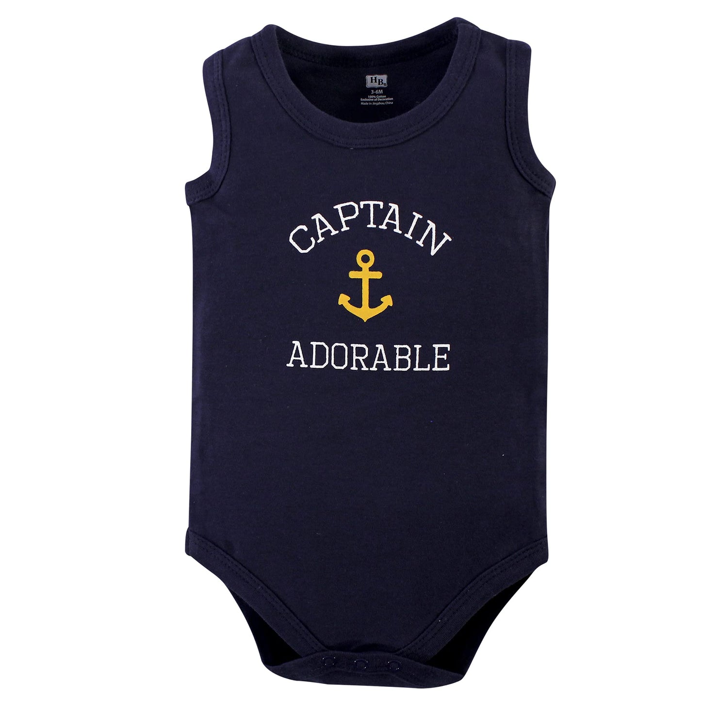 Hudson Baby baby girls Cotton Sleeveless Bodysuits and Toddler T Shirt Set, Sailor Dog, 12-18 Months US