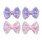 Purple Sequins Bows For Girls, Handmade Hair Clip Glitter Hair Bows Alligator Clips Hair Accessories For Little Teen Toddler Gir