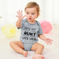 Newborn Back Off I Have A Crazy Aunt And I'M Not Afraid To Use Her Clothes Short Sleeves Picked Bodysuit 0-3 Months Baby Boys Ou