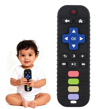 Silicone Remote Teether For Baby, Remote Teether Baby Teething Toys For Babies And Toddlers, Helps Biting Skills Development, C