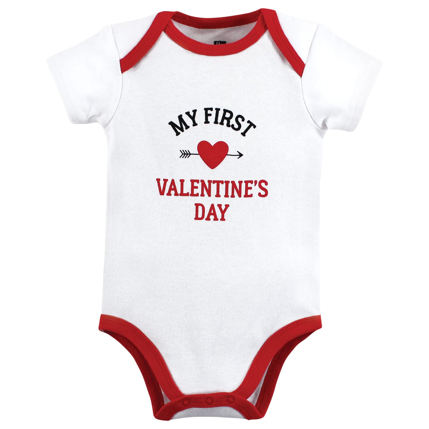 Hudson Baby Unisex Baby Cotton Bodysuits, Valentine Heartbreaker, 9-12 Months