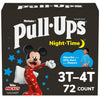 Pull-Ups Boys' Night Time Potty Training Pants, Size 3T-4T Overnight Training Underwear (32-40 Lbs), 72 Ct