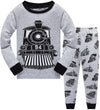 Boys Pajamas Train 100% Cotton Pjs Toddler 2 Piece Long Sleeve Sleepwear Kids Clothes Set 7T