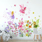 Supzone Flower Fairy Wall Stickers