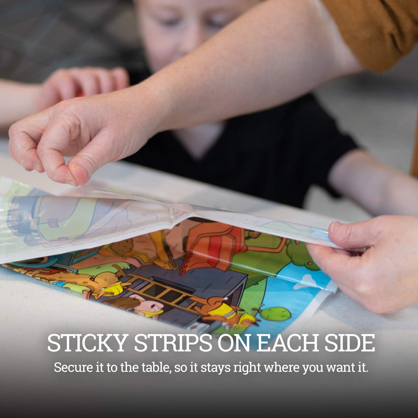 Klean Kids Animals On-The-Go Disposable Placemats For Toddlers And Baby (40 Pack) - Fun Disposable Table Mats For Kids That Keep