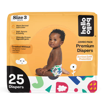 Hello Bello Premium Baby Diapers Size 3 I 25 Count Of Disposable, Extra-Absorbent, Hypoallergenic Baby Diapers With Snug And Com