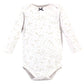 Hudson Baby Unisex Baby Cotton Long-Sleeve Bodysuits, Dreamer, 3-6 Months