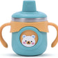 Baby Sippy Cup with Dual Handles, Stainless Steel, Teal,Pack of 1