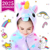 Cozybomb Unicorn Gifts For Girls Wearable Fleece Soft Throw Blanket Cute Hooded Bath Towel Wrap Plush Bathrobe Soft & Cozy Kids