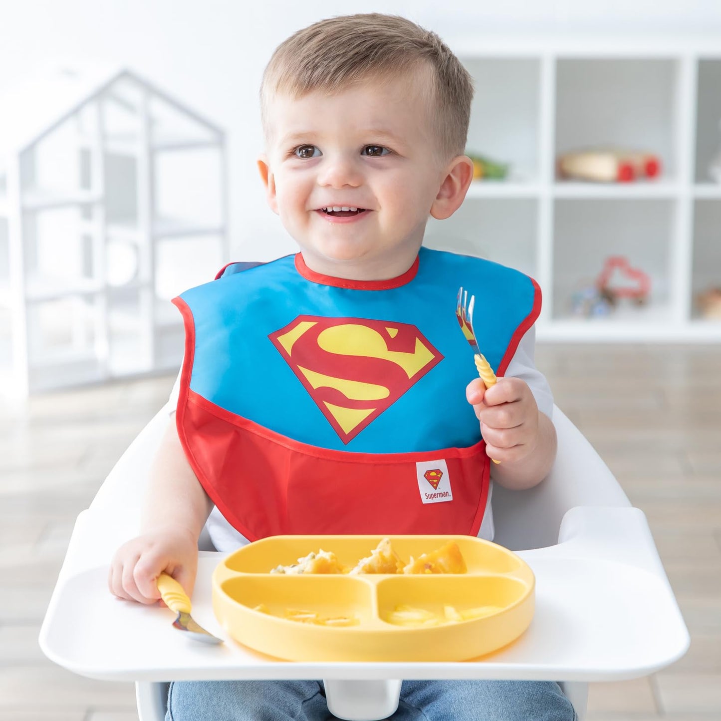 Bumkins Bibs For Girl Or Boy, Superbib Baby And Toddler For 6-24 Months, Essential Must Have For Eating, Feeding, Baby Led Weani