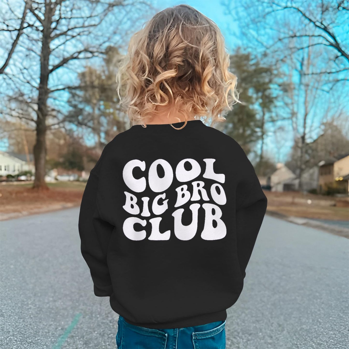 Boutikome Big Brother Sweatshirt Toddler Baby Boy Cool Big Bro Club Shirts Announcement Pullover Long Sleeve Fall Tops(Black,4-5