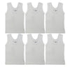 Baby Tank Tops Boys, Girls, Unisex Sleeveless 100% Cotton Shirts For 0-24 Months(Newborn, Neutral/White/6-Pack/For Unisex)