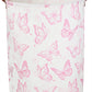 Clocor Pink Laundry Basket,Waterproof Nursery Hamper For Baby Girl ,Collapsible Storage Baskets For Girls Bedroom,Kids Toys Stor