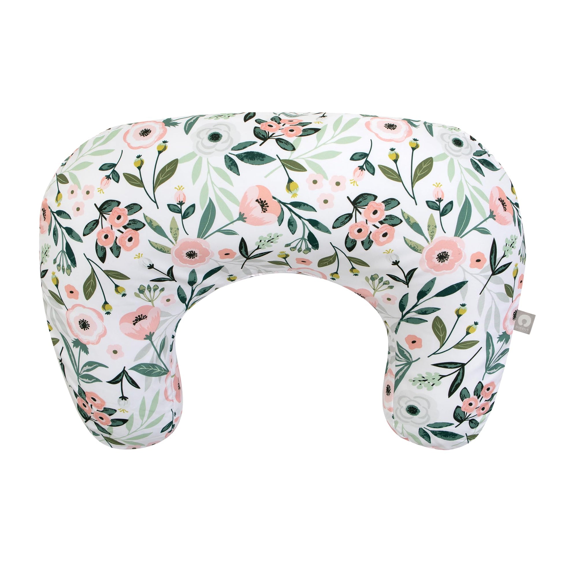 Boppy Nursing Pillow, Pink Garden Flowers, Larger, More Supportive For Breastfeeding And Bottle Feeding, Firmer Fill, Higher Lif
