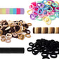 300Pcs Baby Hair Ties Soft Nylon Seamless Small Elastics Ponytail Holders for Little Girls Toddler Kids Teens Women, No Pull No 