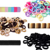 300Pcs Baby Hair Ties Soft Nylon Seamless Small Elastics Ponytail Holders for Little Girls Toddler Kids Teens Women, No Pull No 