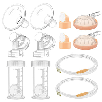 Maymom Pump Parts Compatible with Medela Symphony, 24mm Flange (Detachable Shield and Connector) Not Original Medela Symphony Re