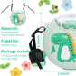 Pheenowl 13Oz Little Dino Water Bottle With Straw For Kids, Bpa Free & Leak Proof Sports Cup For Boys Toddler Drink Bottle With