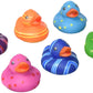 Rhode Island Novelty 2Inch Multi-Color/Pattern Rubber Duckies, One Dozen