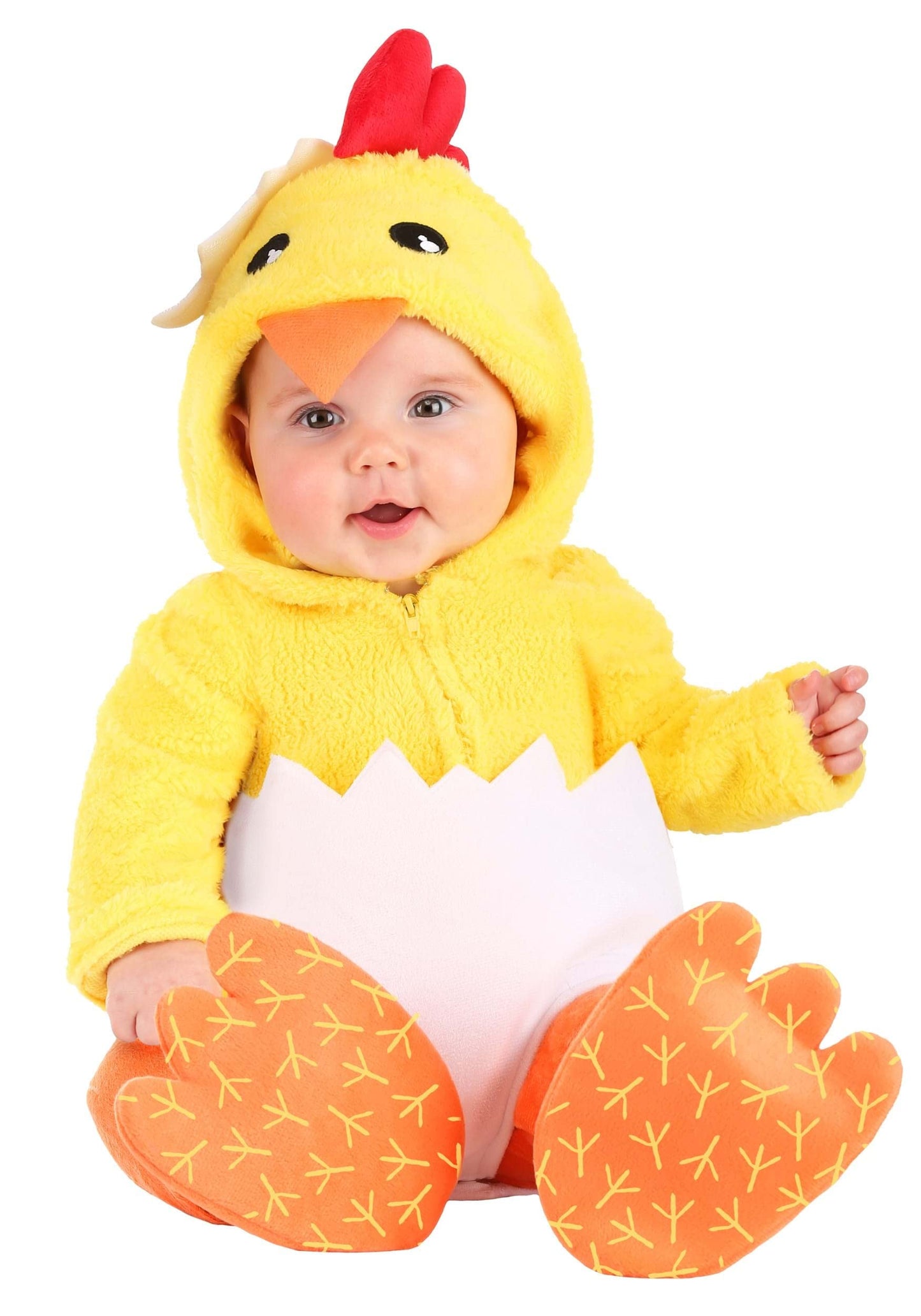 Fun Costumes Adorable Infant Hatching Chicken Costume - Ultimate Comfort & Egg-Ceptional Detailing 12/18 Months