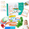 djiatog Montessori Smart Sticks for Toddlers, 2026 Upgraded 142 PCS Montessori Generation Smart Sticks, Wooden Sticks and Rings 