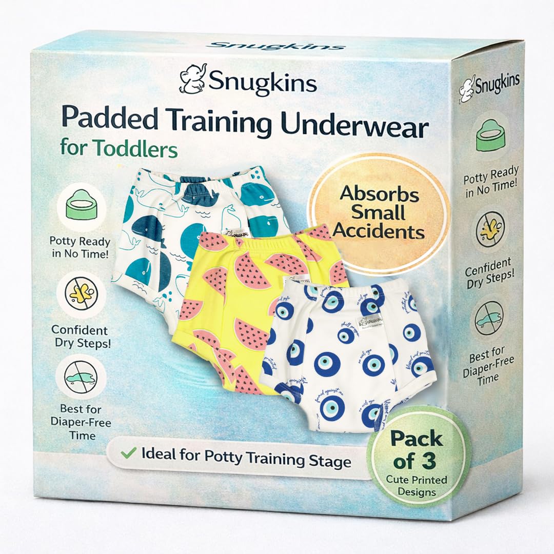 Snugkins UnisexChild UnisexChild Snug Potty Training PullUp Pants For Babies/Toddlers/Kids|100% Pure Cotton|Washable & Reusab